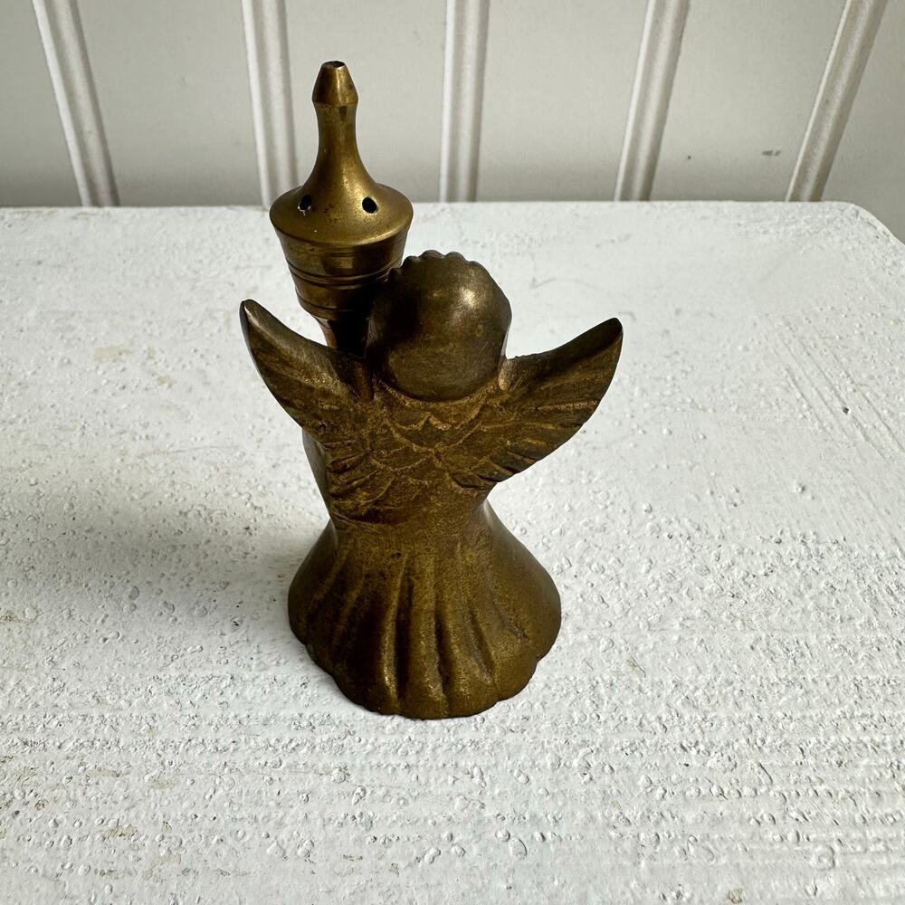Vintage Brass Angel Figure Candle Snuffer 3” Tall - Picture 3 of 4
